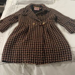 Classic Juicy Couture tweed peacoat size large